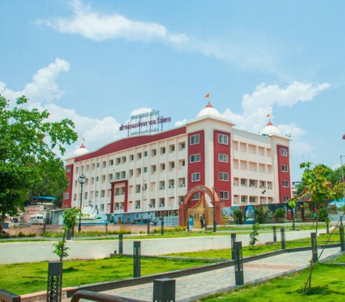 Reception and lobby area at Ganga Sadan Srisailam