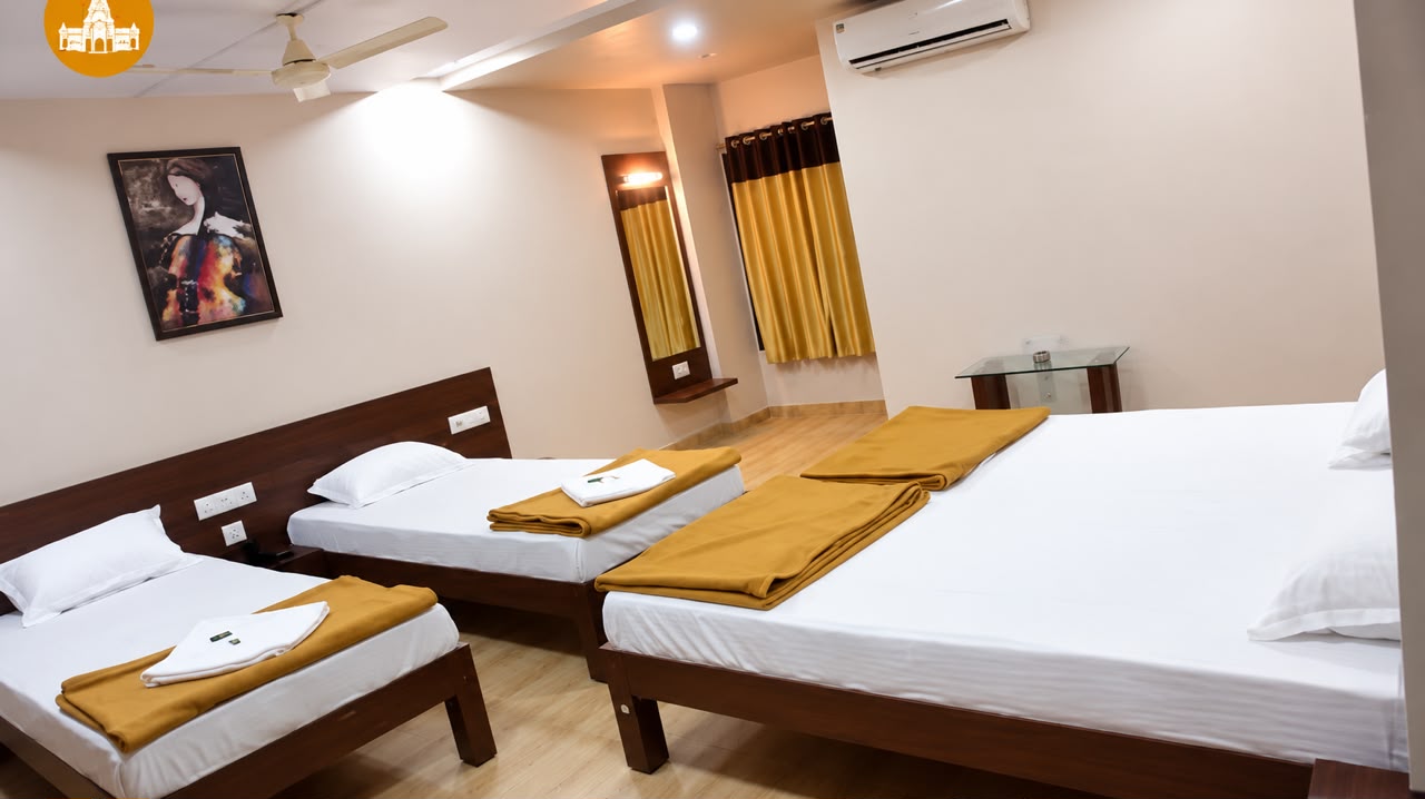 6-bedded family suite at Ganga Sadan Srisailam for group stays